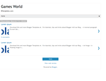 Tablet Screenshot of gamesworld-btemplates.blogspot.com