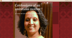 Desktop Screenshot of confessionsofanambitiousmother.blogspot.com