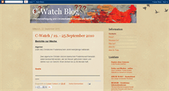 Desktop Screenshot of c-watchblog.blogspot.com