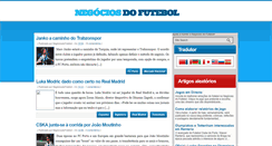 Desktop Screenshot of negociosdofutebol.blogspot.com