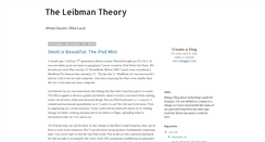 Desktop Screenshot of leibman.blogspot.com