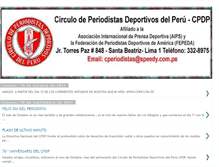 Tablet Screenshot of circulodeperiodistasdeportivosdelperu.blogspot.com