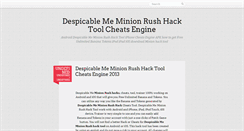Desktop Screenshot of minionrushack.blogspot.com