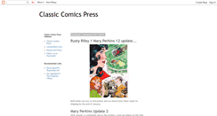 Desktop Screenshot of classiccomicspress.blogspot.com