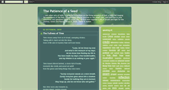 Desktop Screenshot of patienceofaseed.blogspot.com