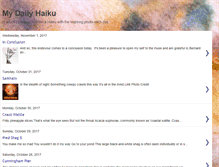 Tablet Screenshot of myhaikutoday.blogspot.com