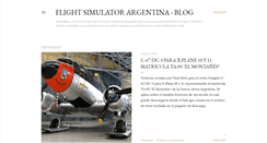 Desktop Screenshot of flightsimulatorargentina.blogspot.com