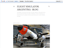 Tablet Screenshot of flightsimulatorargentina.blogspot.com