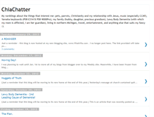 Tablet Screenshot of chiachatter.blogspot.com