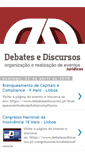 Mobile Screenshot of debatesediscursos.blogspot.com