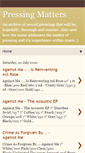 Mobile Screenshot of afewpressingmatters.blogspot.com