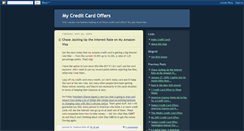 Desktop Screenshot of mycreditcardoffers.blogspot.com