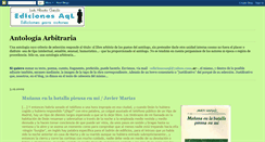 Desktop Screenshot of antologiaarbitraria.blogspot.com