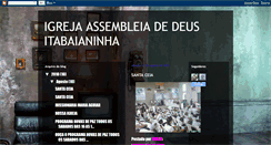 Desktop Screenshot of igrejaassembleiadedeusitabaianinha.blogspot.com