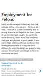 Mobile Screenshot of employmentforfelons.blogspot.com