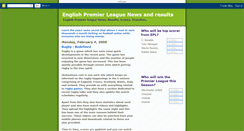 Desktop Screenshot of englishpremierleaguenews.blogspot.com