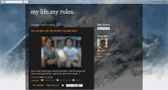 Desktop Screenshot of mylifemyrules212.blogspot.com