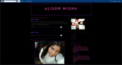 Desktop Screenshot of alisonwigna.blogspot.com