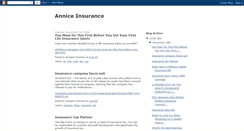 Desktop Screenshot of anniceinsurance.blogspot.com