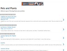 Tablet Screenshot of pets-plants.blogspot.com