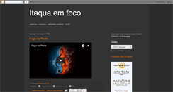 Desktop Screenshot of itaquaemfoco.blogspot.com