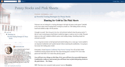 Desktop Screenshot of pennystocksandpinksheets.blogspot.com