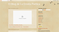 Desktop Screenshot of ermitapoetica.blogspot.com