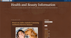 Desktop Screenshot of health-and-beauty-information.blogspot.com