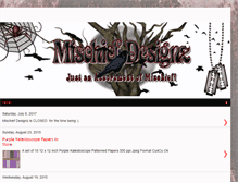 Tablet Screenshot of mischiefdesignz.blogspot.com