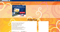 Desktop Screenshot of ezinvesting101.blogspot.com