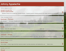 Tablet Screenshot of johnnyappalachia.blogspot.com