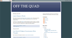 Desktop Screenshot of offthequad.blogspot.com