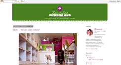 Desktop Screenshot of leeleeswonderland.blogspot.com