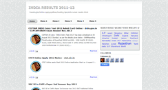 Desktop Screenshot of india-results-2011-12.blogspot.com