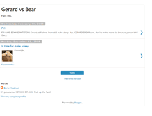 Tablet Screenshot of gerardvsbear.blogspot.com