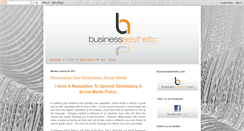 Desktop Screenshot of businessaesthetic.blogspot.com