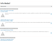 Tablet Screenshot of infomodas.blogspot.com