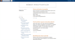 Desktop Screenshot of nemetnyelvtanulas.blogspot.com