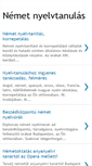 Mobile Screenshot of nemetnyelvtanulas.blogspot.com
