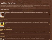 Tablet Screenshot of buildingthewyatts.blogspot.com