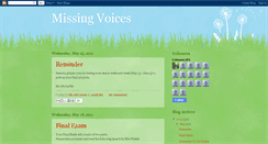 Desktop Screenshot of ahsmissingvoices.blogspot.com