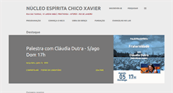Desktop Screenshot of nucleo-chicoxavier.blogspot.com