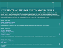 Tablet Screenshot of hplctips.blogspot.com