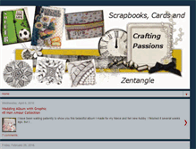 Tablet Screenshot of craftingpassions.blogspot.com