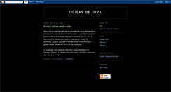 Desktop Screenshot of coisasdediva.blogspot.com