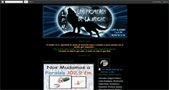 Desktop Screenshot of losprimerosdelanoche.blogspot.com