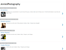 Tablet Screenshot of annie-anniesphotography.blogspot.com