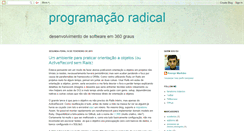 Desktop Screenshot of programacaoradical.blogspot.com