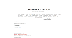 Desktop Screenshot of lowongankarir.blogspot.com