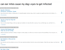 Tablet Screenshot of canearmitescausemydogeyesgetinfected.blogspot.com